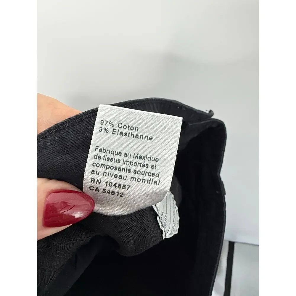 AG Adriano Goldschmied The Graduate Black Tailored Straight Pants 34x32